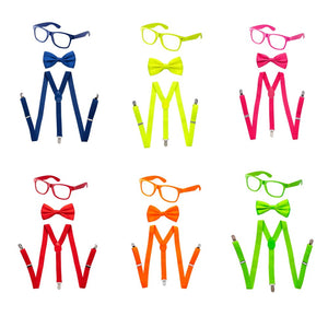 Suspenders, Bowtie and Sunglasses Set - Toddlers