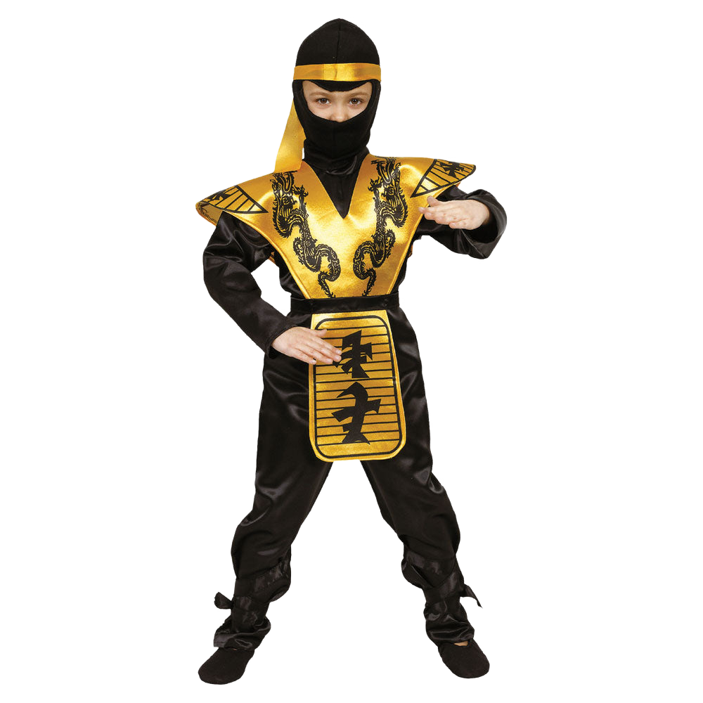 Gold Ninja Costume - Kids