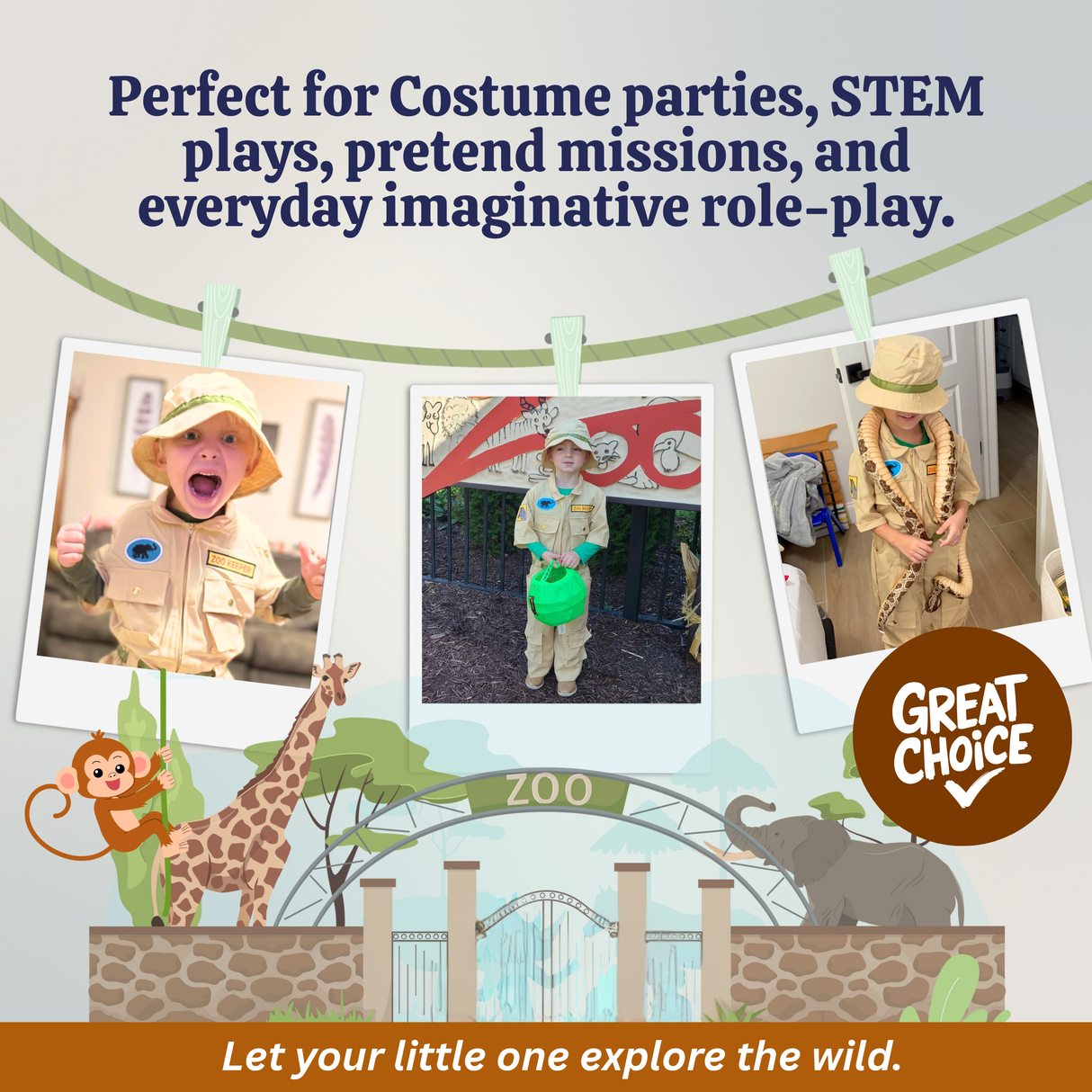 Zookeeper Costume - Kids