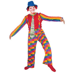 Jolly Laughing Clown Costume - Adults
