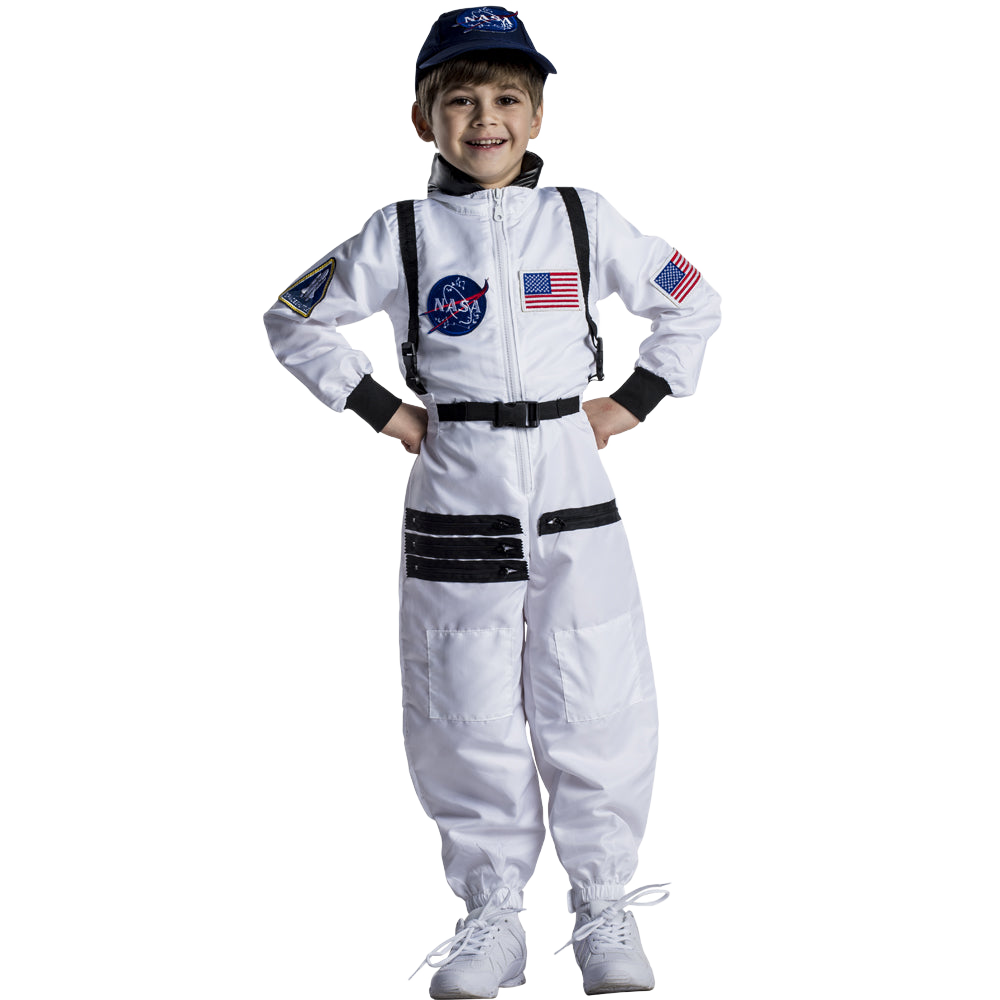 NASA Astronaut Costume White - Kids