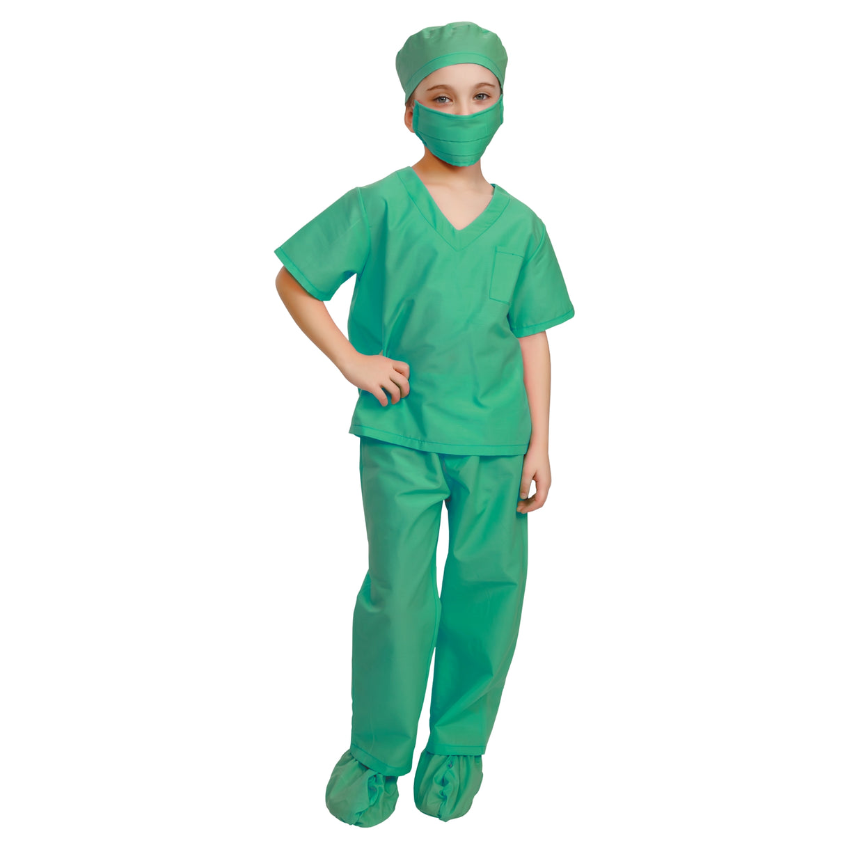 Nurse costume green - kids