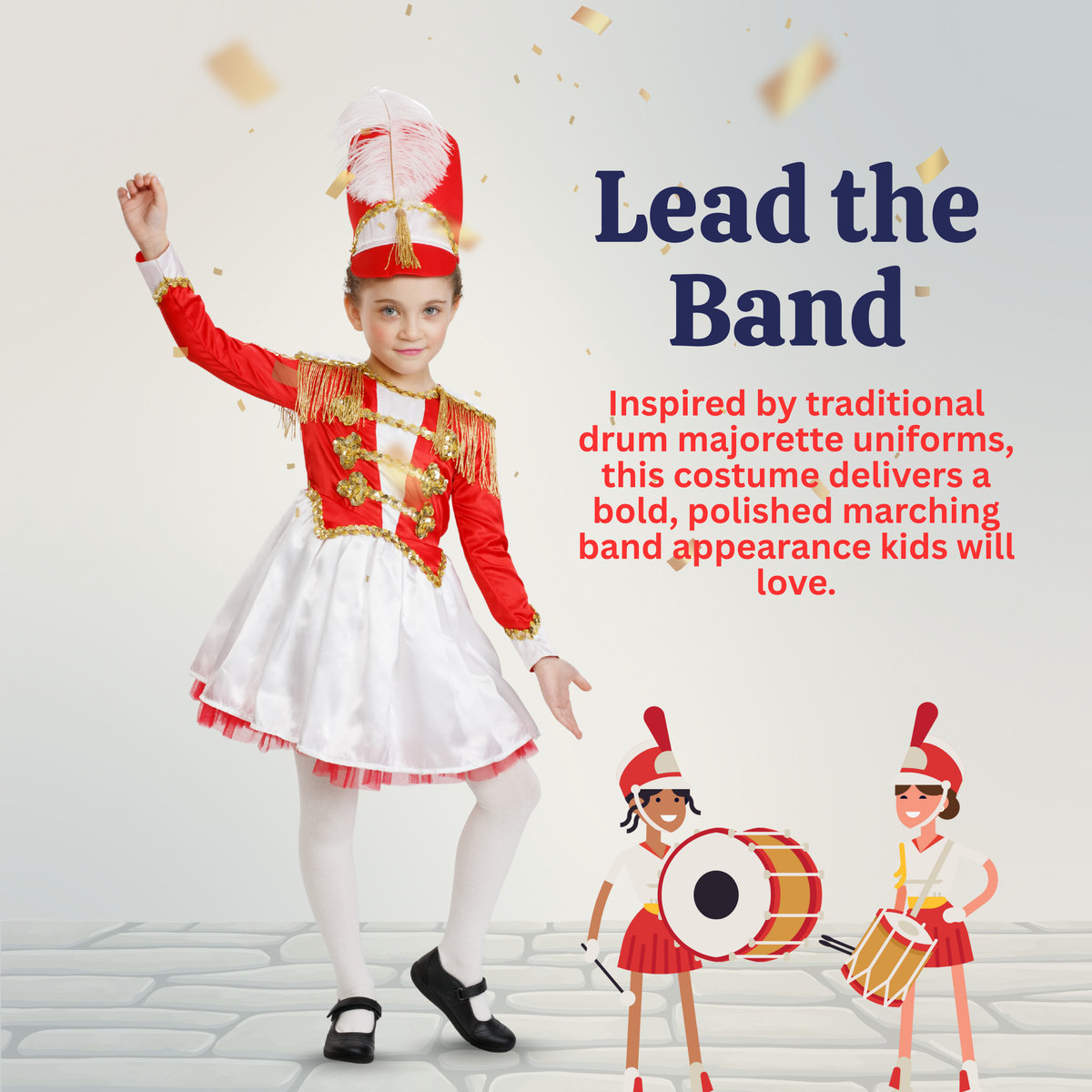 Drum Majorette Costume - Kids