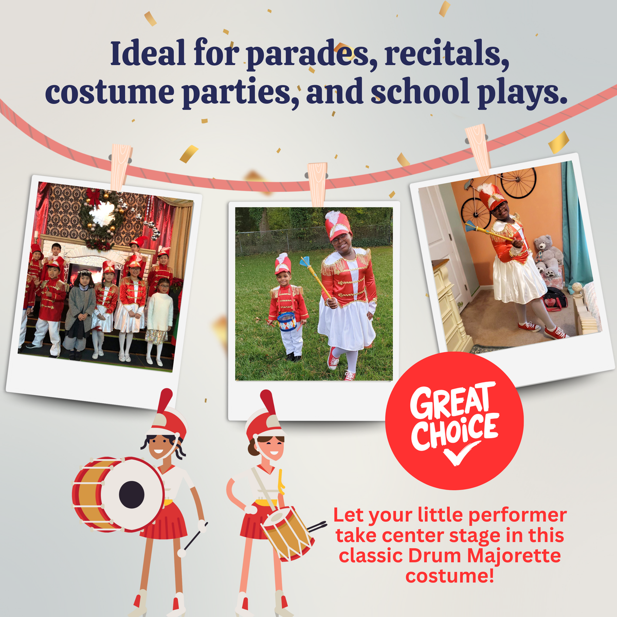 Drum Majorette Costume - Kids