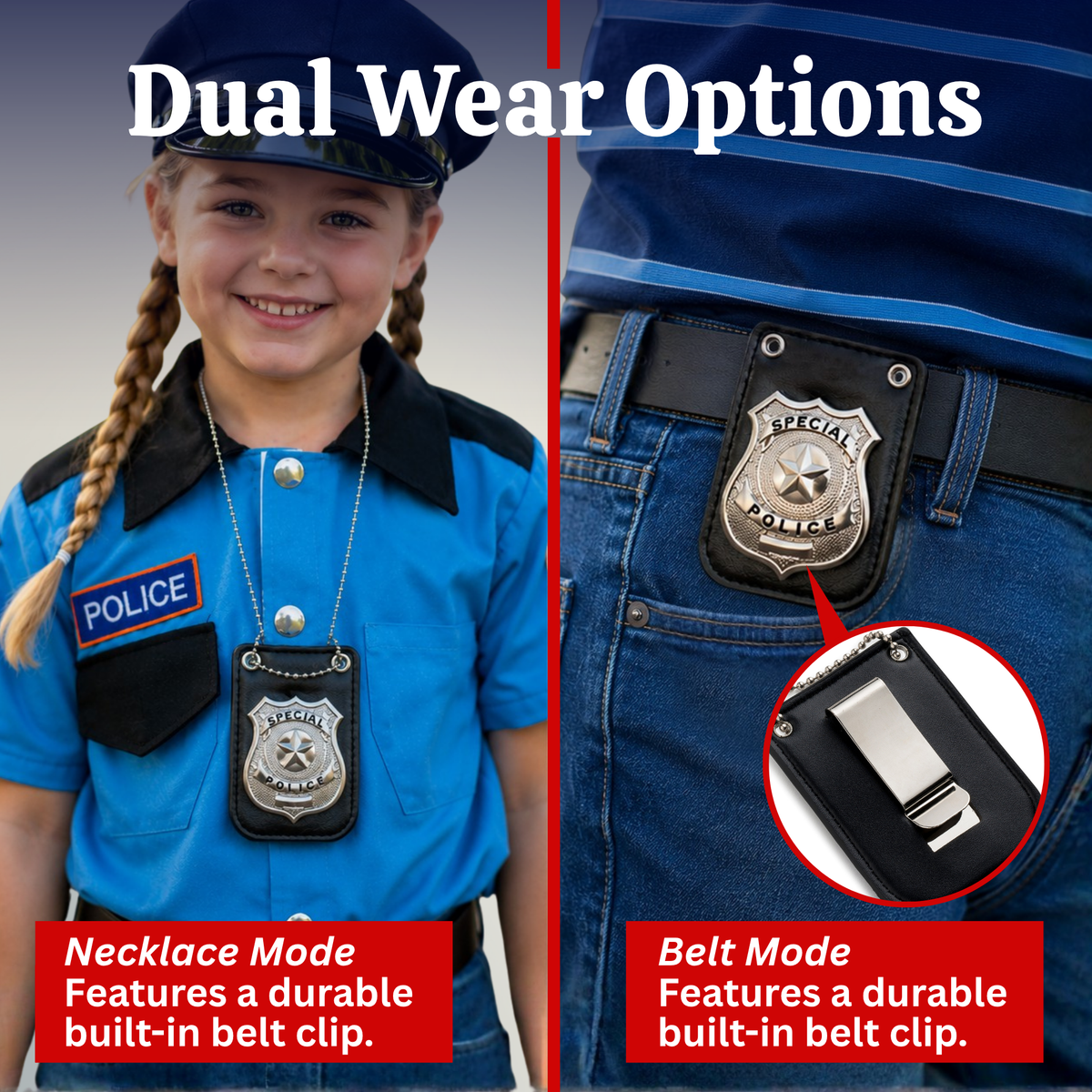 Pretend Play Police Badge