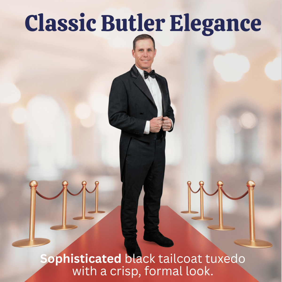 Black Tuxedo Costume - Adults