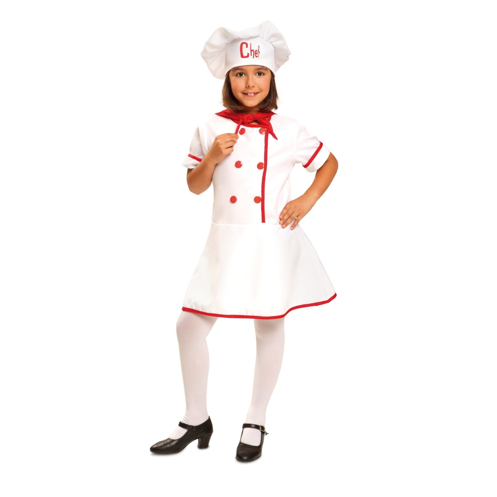 Dress Up America Little Pretty Master Girl Chef Costume - Kids Dress Up Set With Coat, Skirt & Hat (100% Polyester) - View #5