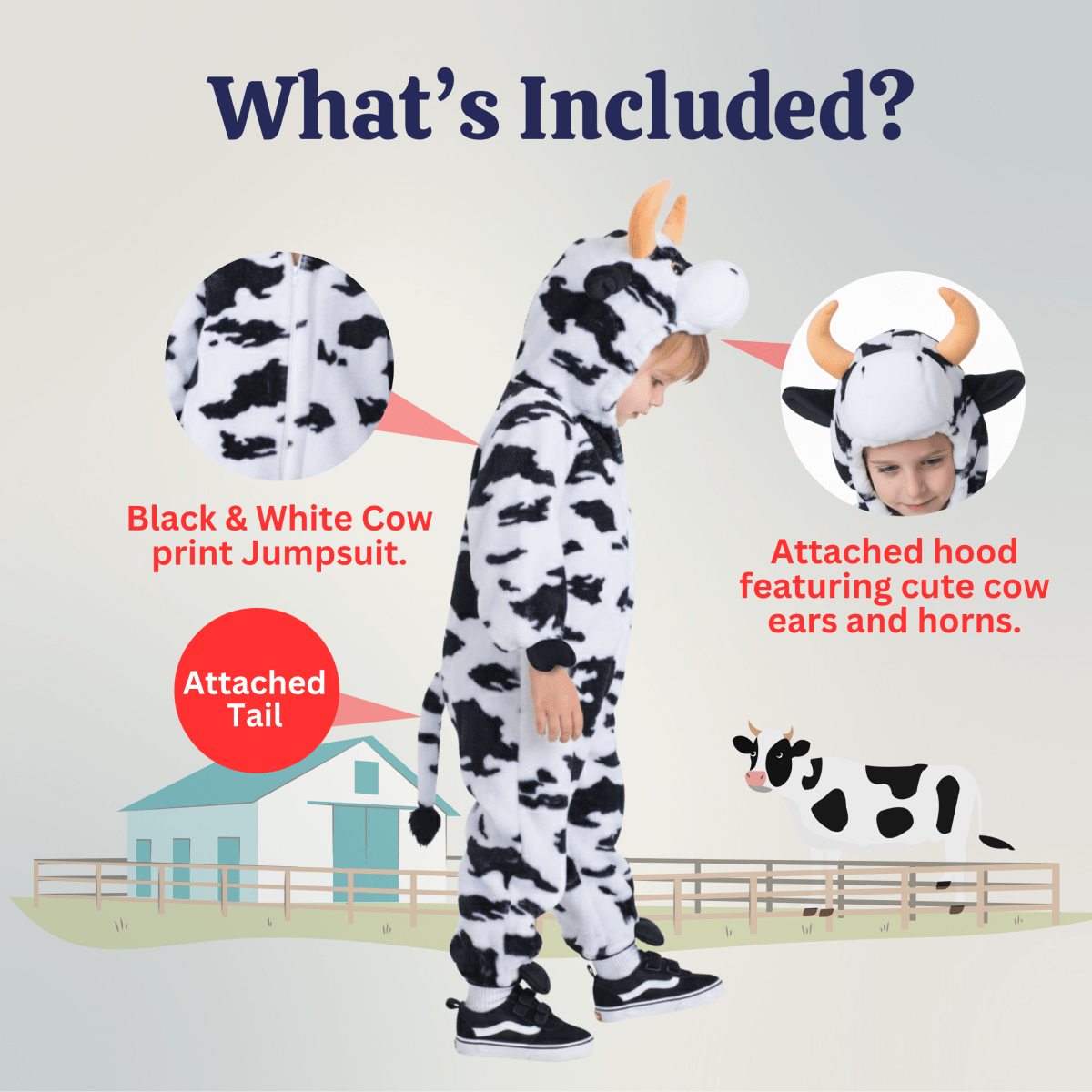 Cow Costume - Toddlers