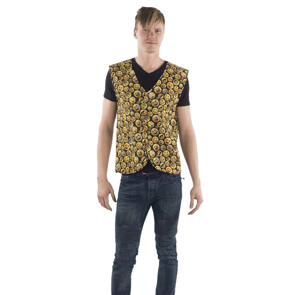 Emoji Printed Vest - Adults