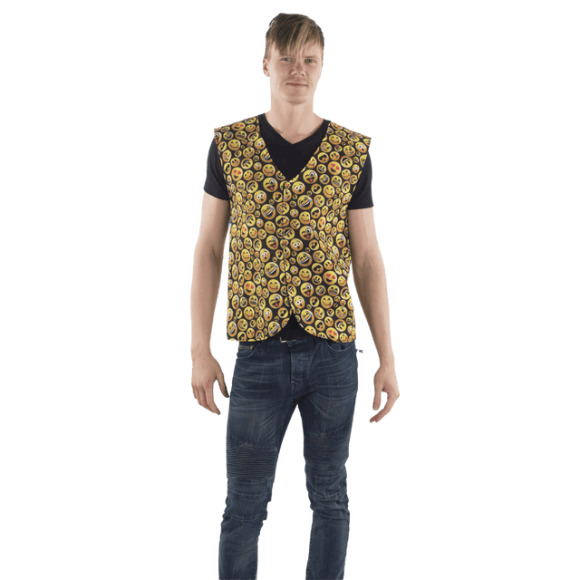 Emoji Printed Vest - Adults