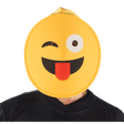 Face with Tongue Emoji Mask - Adults