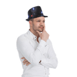 Fedora Hat with Flashing LED Lights