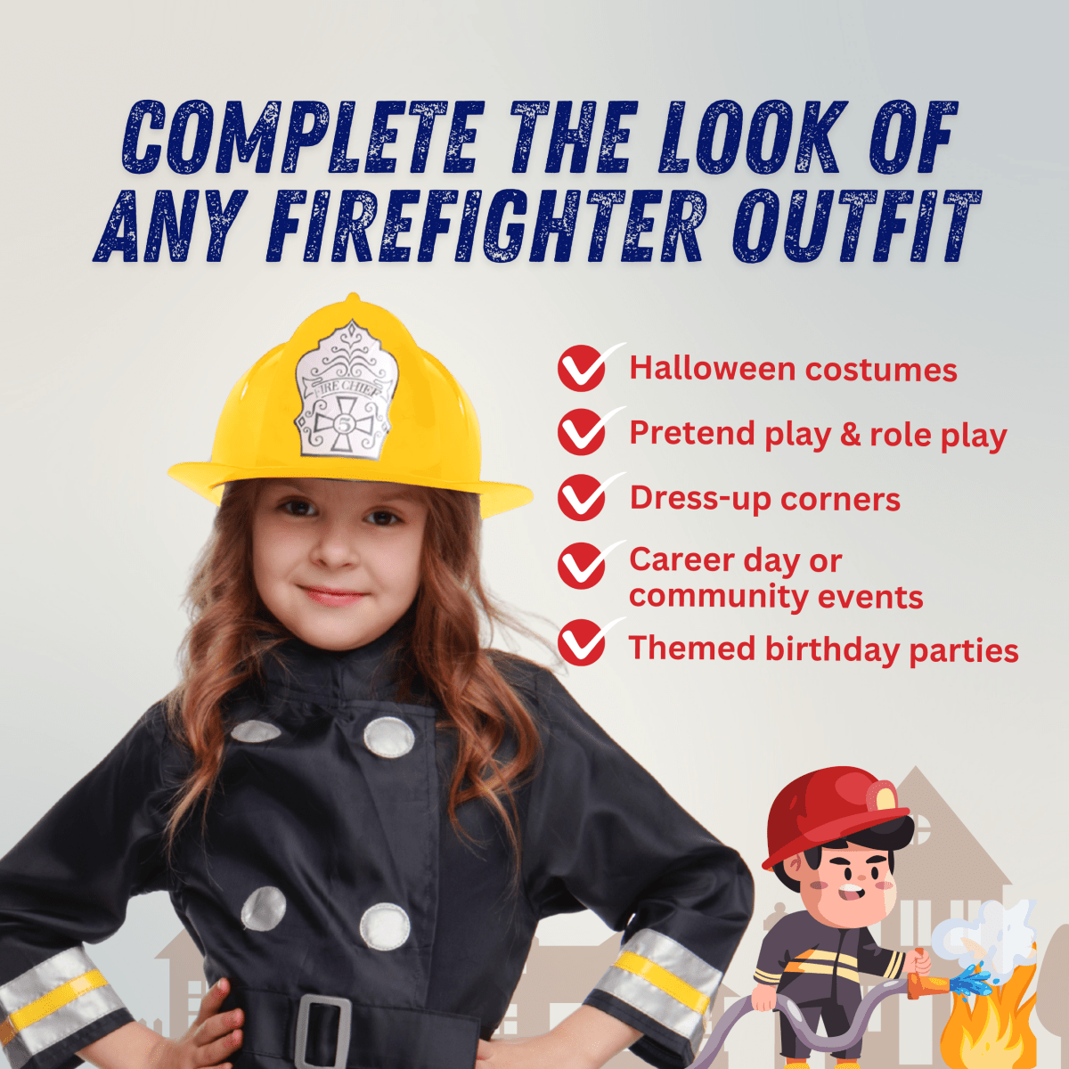 Fire Fighter Helmet - Kids