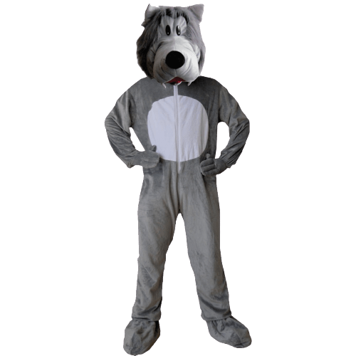 Gray Wolf Mascot - Adults