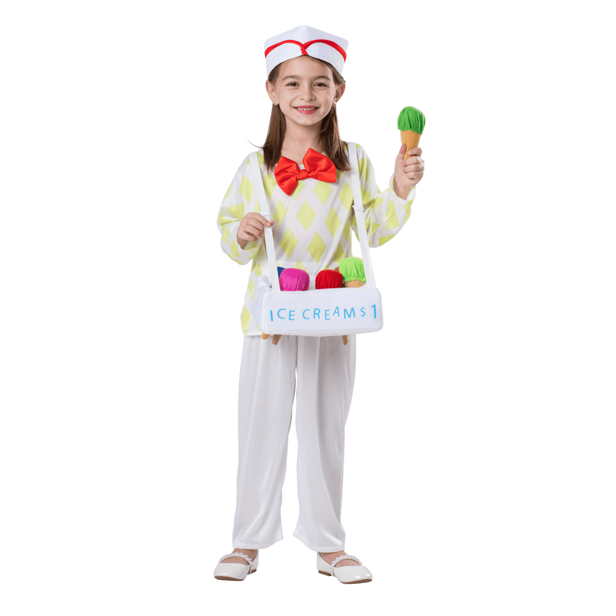 Dress Up America Ice Cream Vendor Costume for Kids