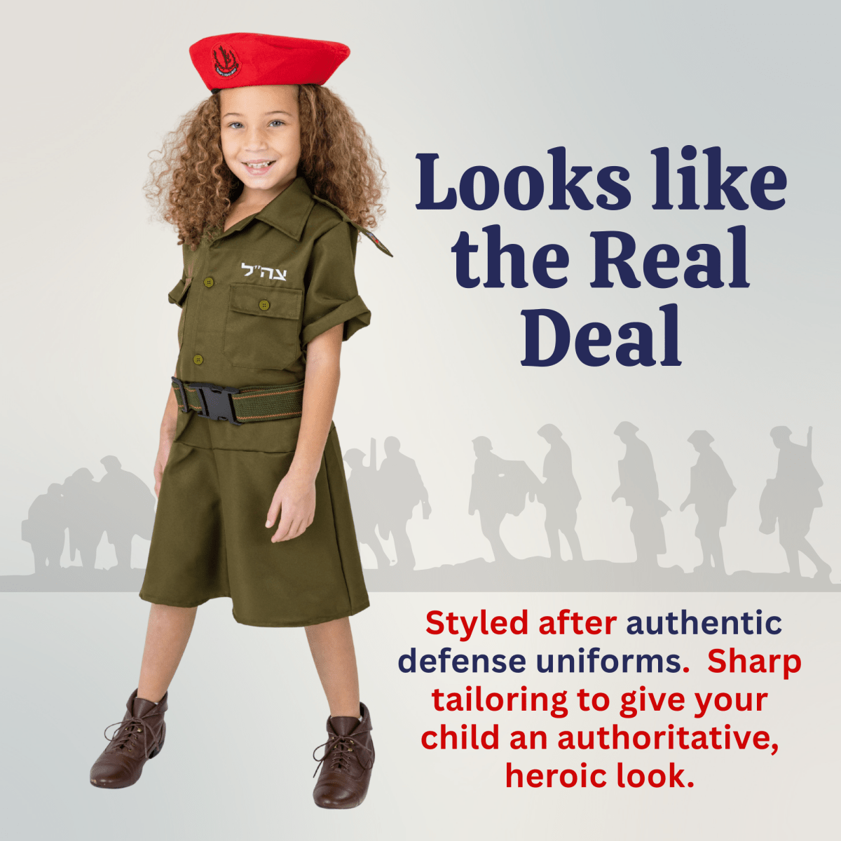 Israeli Soldier Costume for Girls