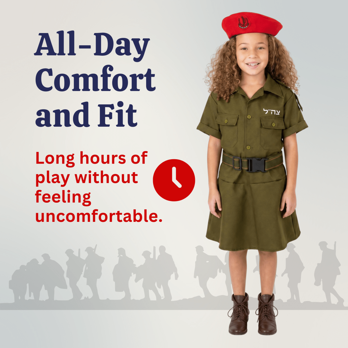 Israeli Soldier Costume for Girls