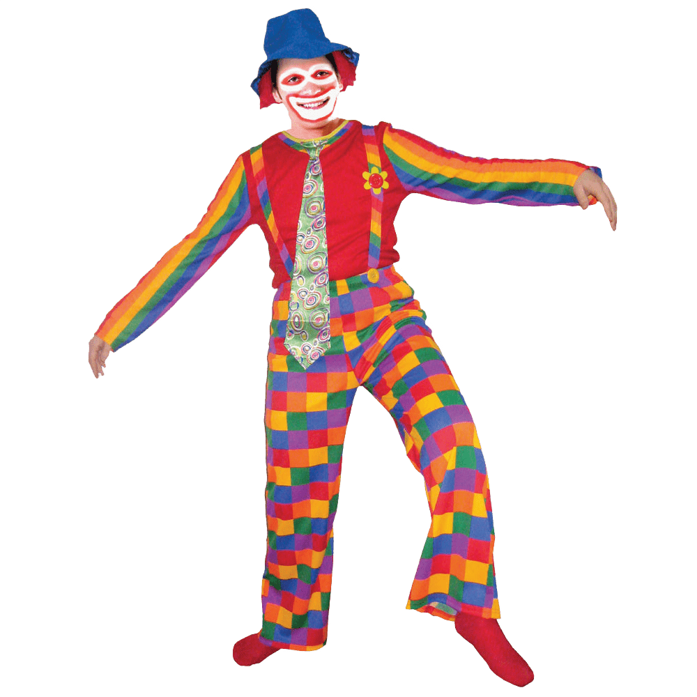 Jolly Laughing Clown Costume - Adults