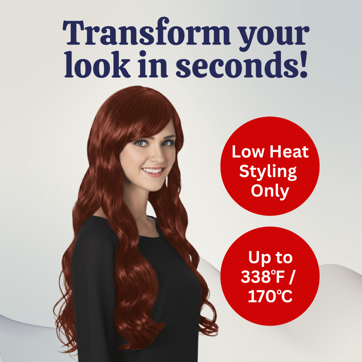Long Wavy Wig with Bangs