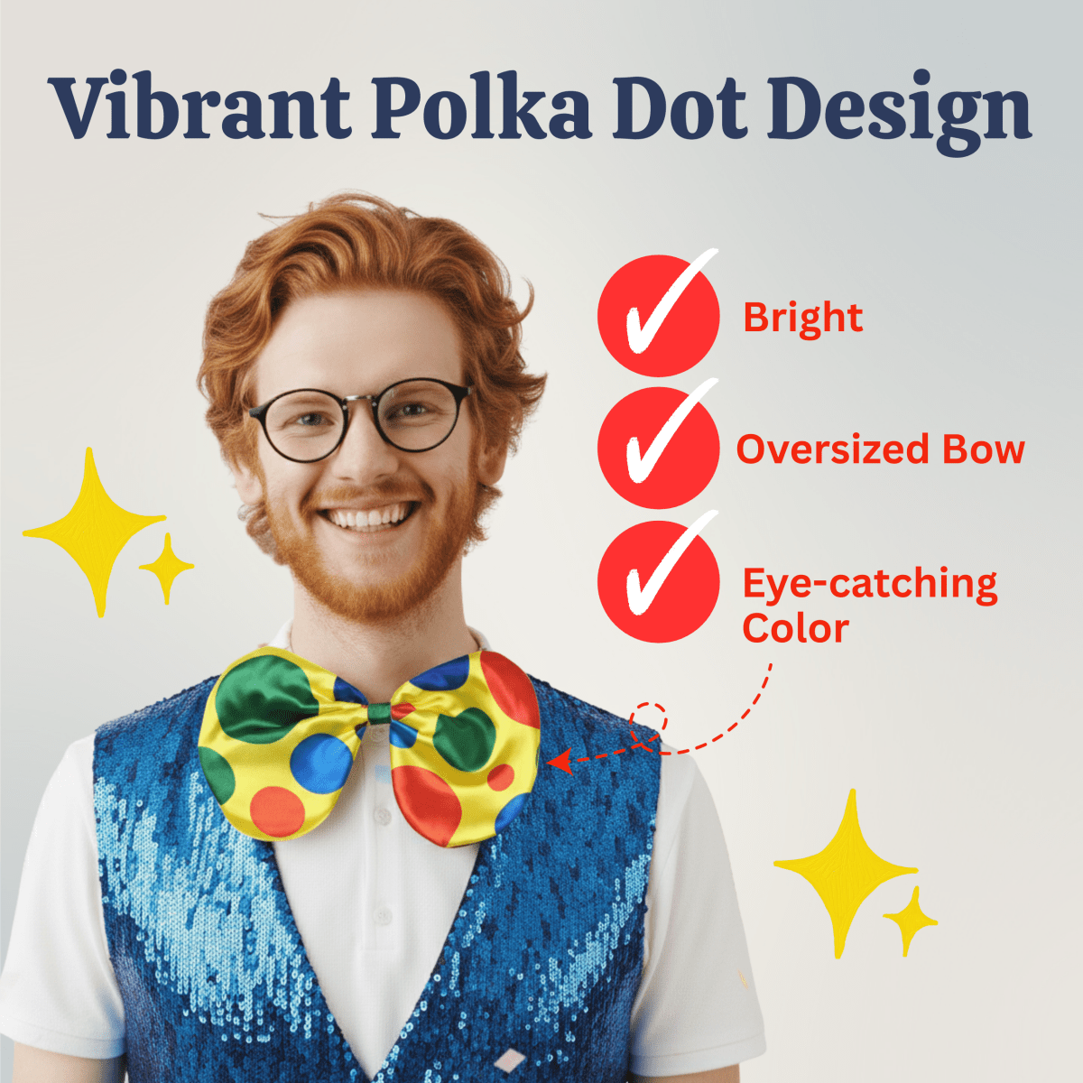 Multicolor Polka Dot Bow Tie