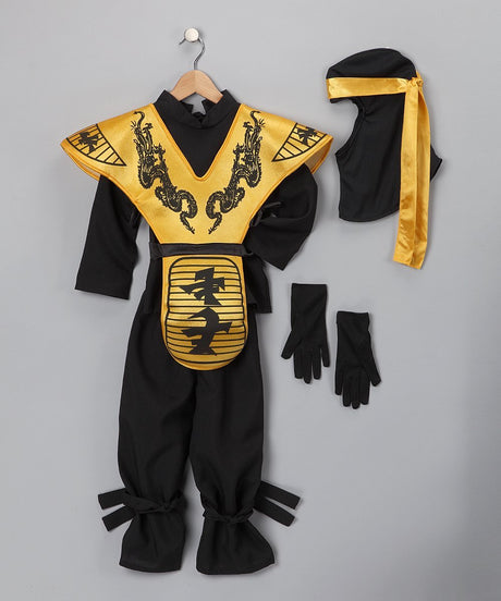 Gold Ninja Costume - Kids