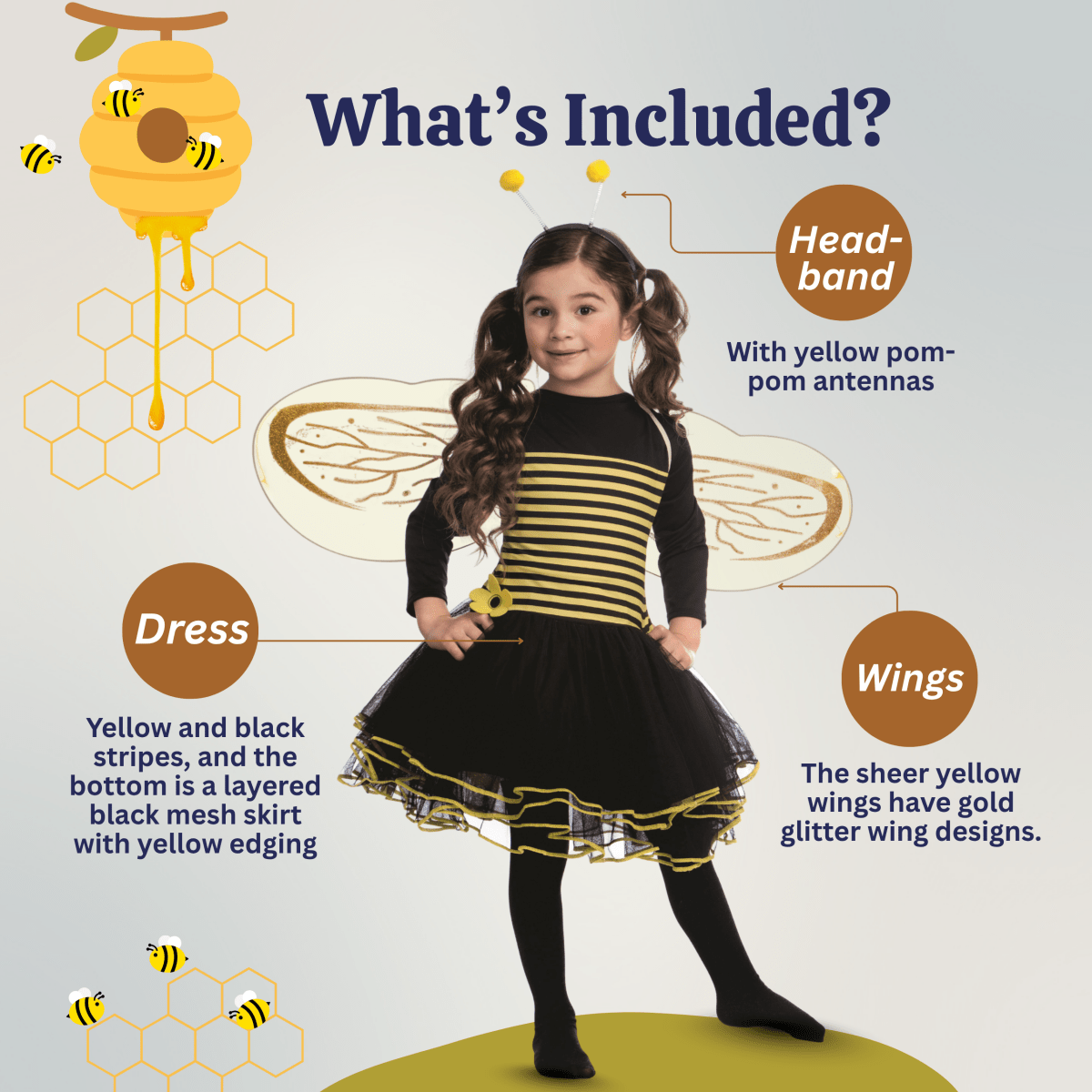 Queen Bee Costume- Kids