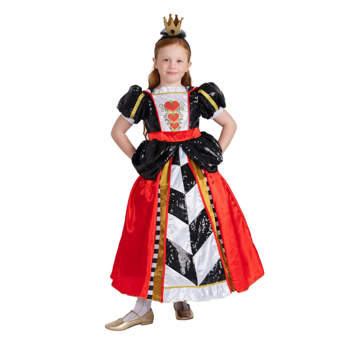 queen of hearts dress Dress-up-america Queen of Hearts Costume for Girls