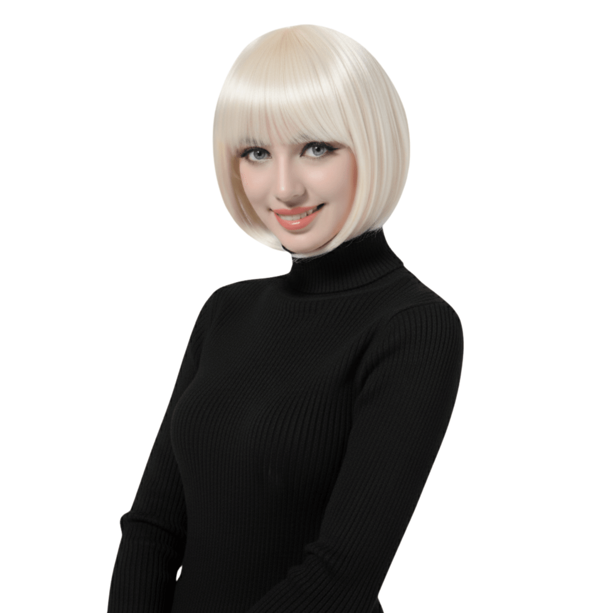 Short Bob Wig with Bangs