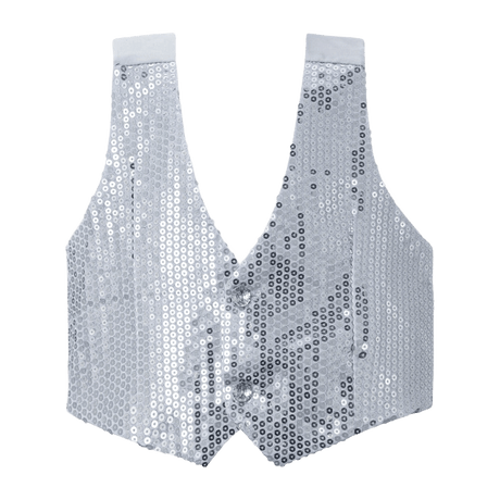 Silver Sequin Vest - Kids