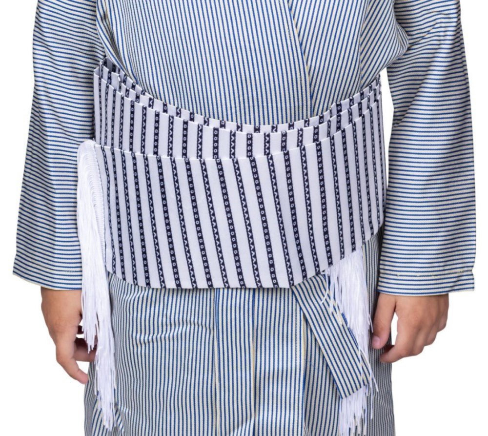 White and Gold Yerushalmi Gartel - Jewish Ritual Prayer Belt