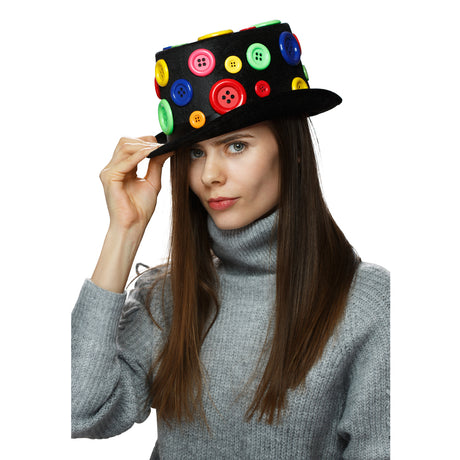 Button Top Hat