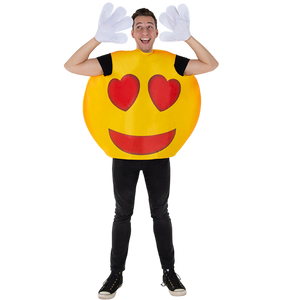 Hearts Smiley Costume - Adults