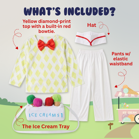 Ice Cream Vendor Costume - Kids