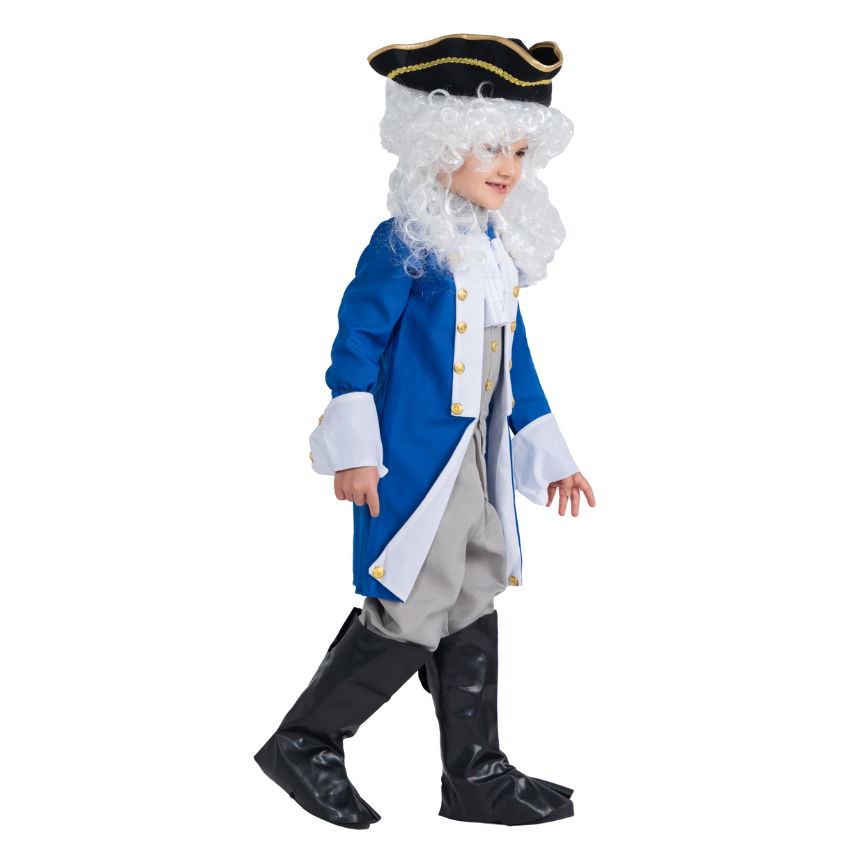 Dress Up America Colonial Patriot Costume with Hat and Wig