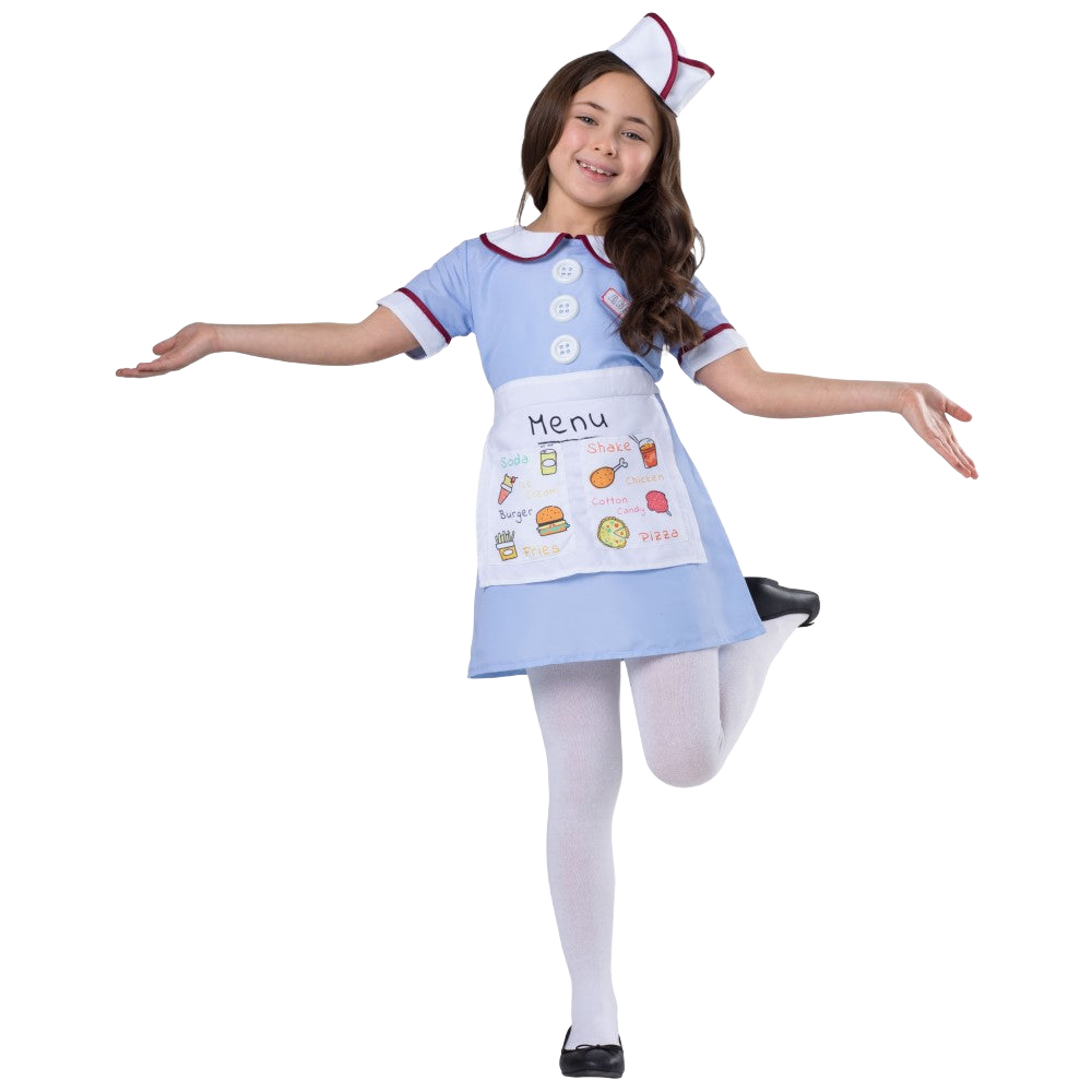 Diner Waitress Costume - Kids