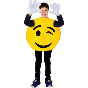 Emoji Wink Smiley Costume - Kids