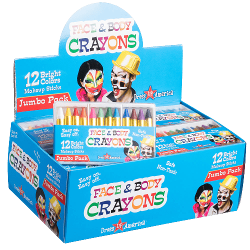 12 Face Paint Crayons - Full Case