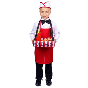 Hot Dog Vendor Costume - Kids