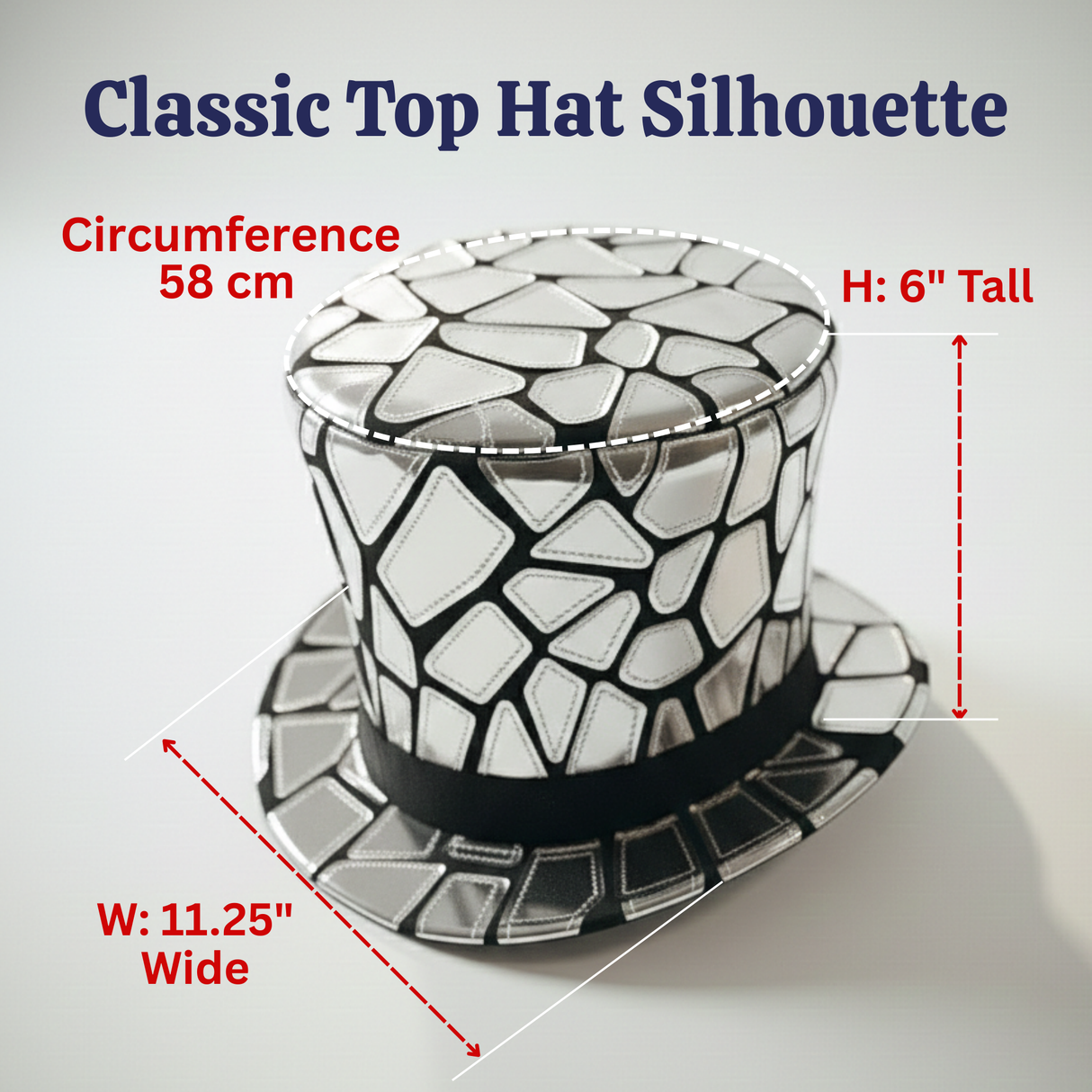 Mirror Mosaic Top Hat