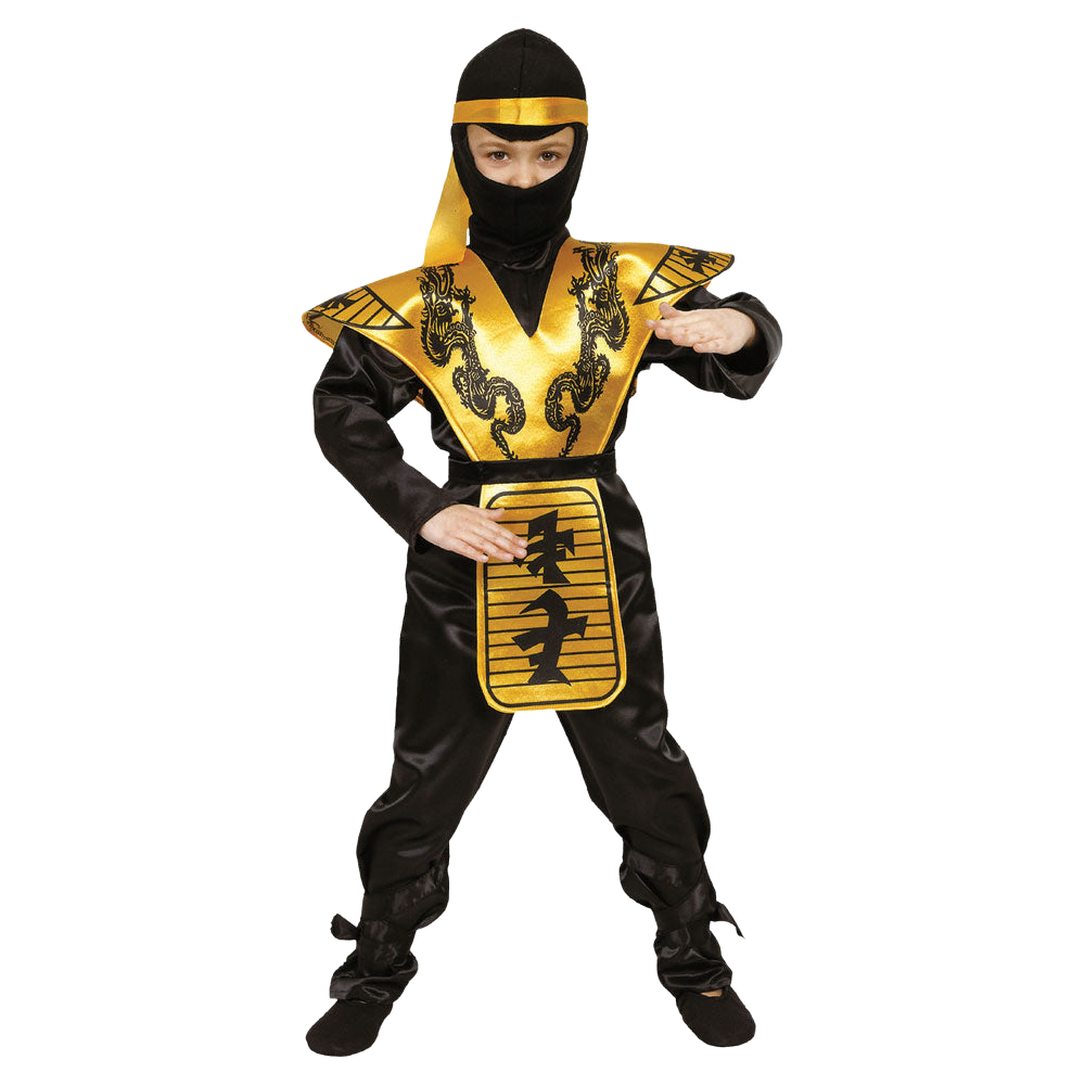 Gold Ninja Costume - Kids – Dress Up America