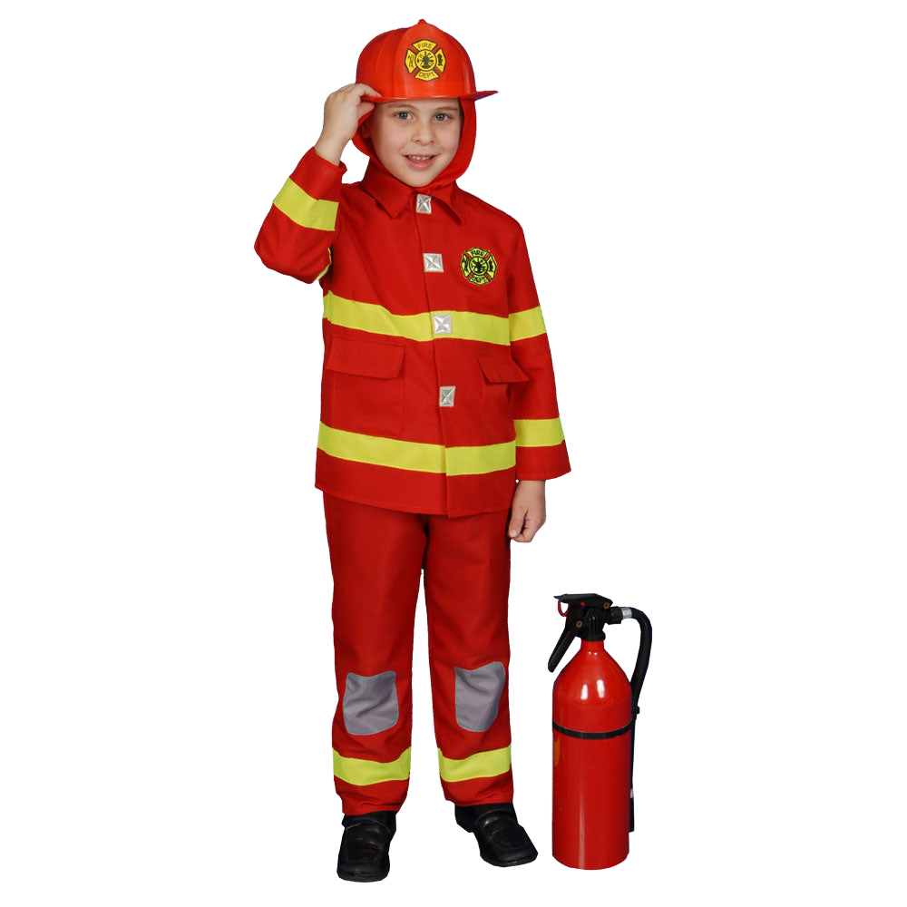 Red Firefighter Costume - Kids