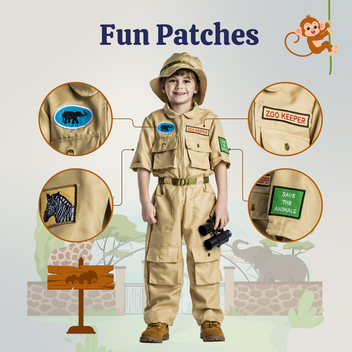 Zookeeper Costume - Kids