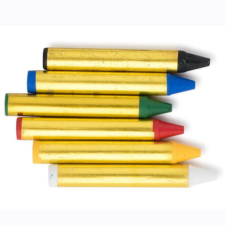 6 Face Paint Crayons - Blister Pack