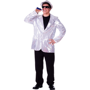 Silver Sequin Jacket - Adults