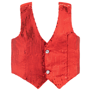 Red Sequin Vest - Adults