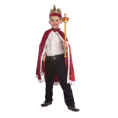 King Crown and Robe Costume - Kids