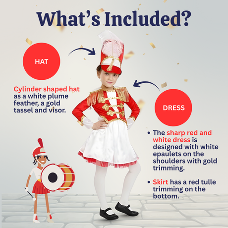 Drum Majorette Costume - Kids