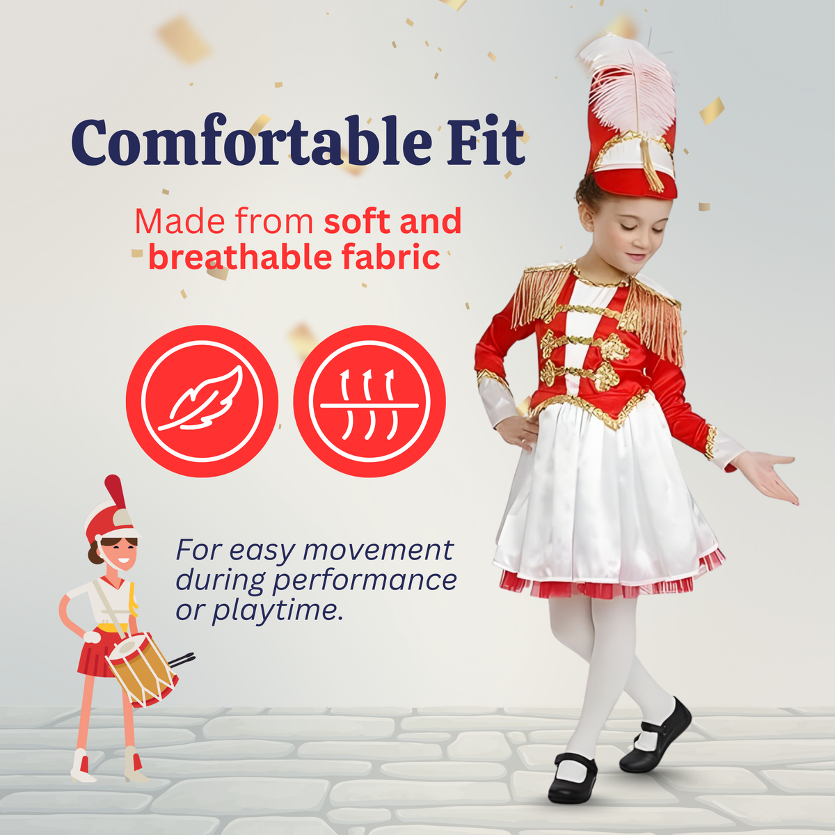 Drum Majorette Costume - Kids
