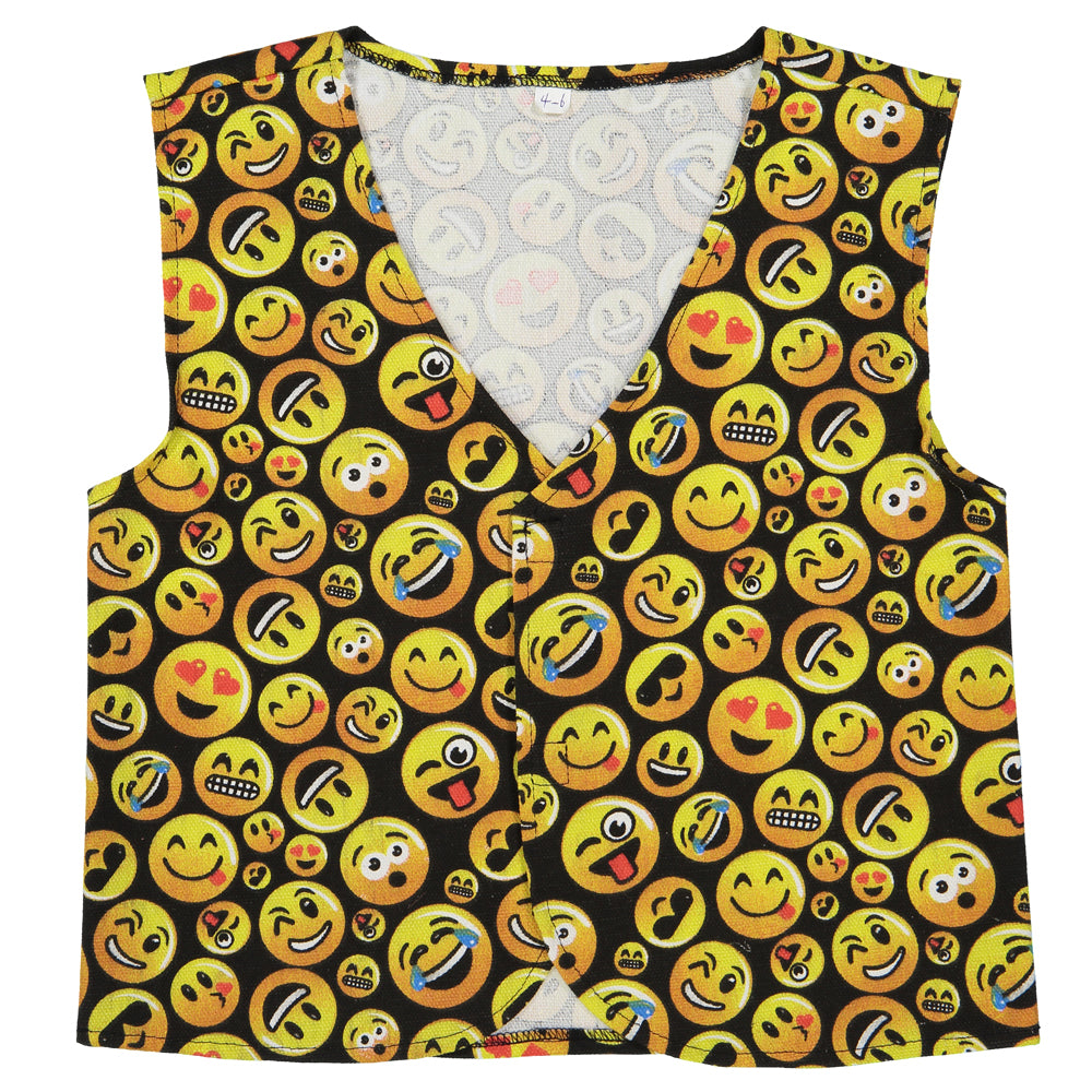 Emoji Printed Vest - Kids