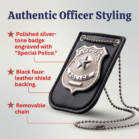 Pretend Play Police Badge